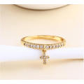 Xuping Fashion Cross Ring with 14k Gold Plated